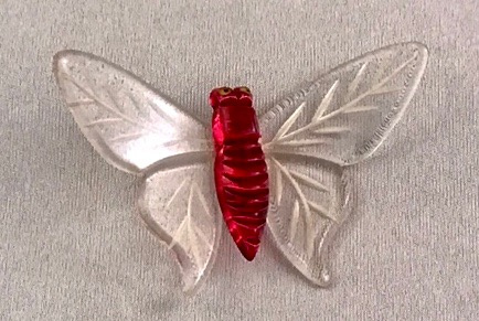 BP662 lucite butterfly pin